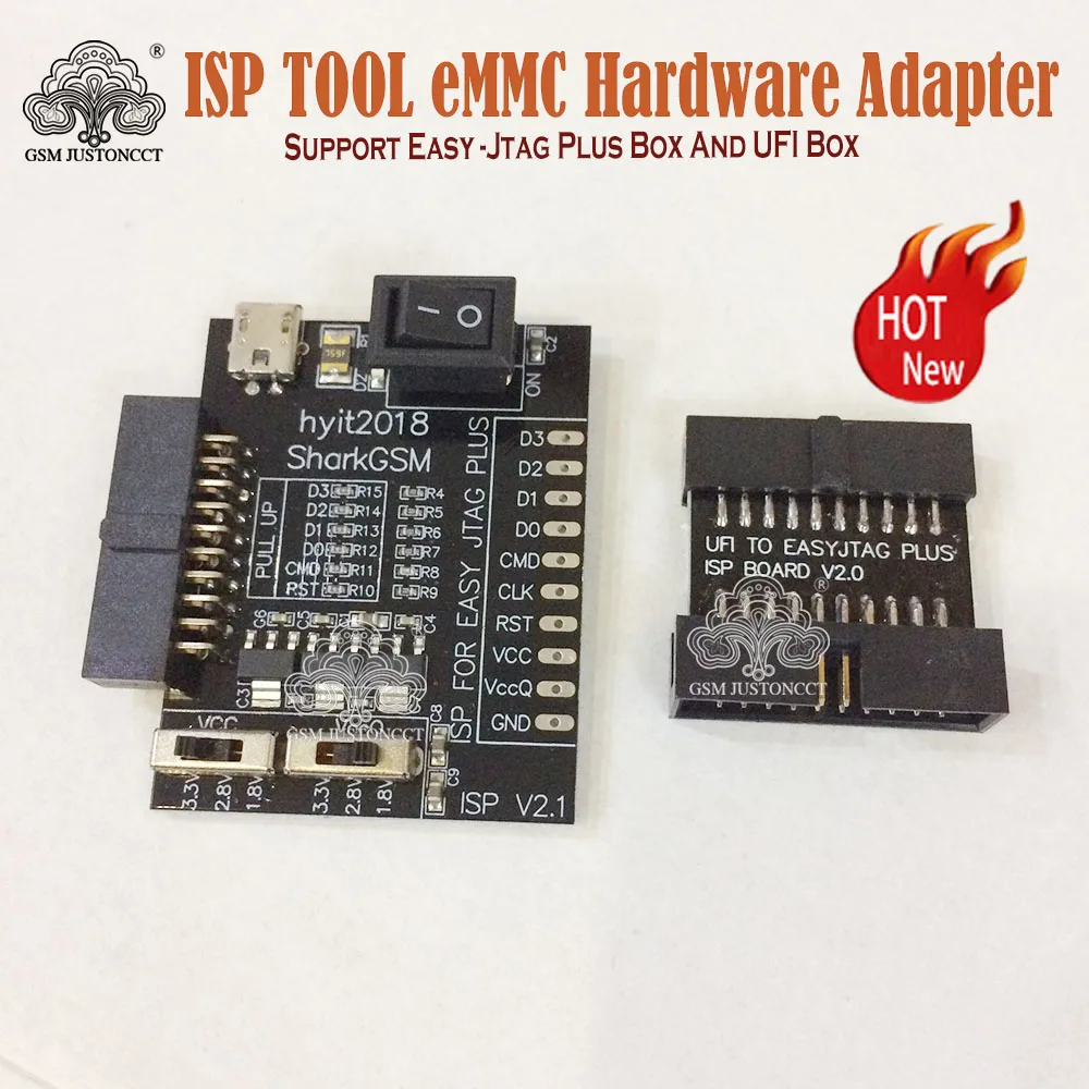 2024 New ISP TOOL eMMC Hardware support easy -jtag Plus Box and UFi Box