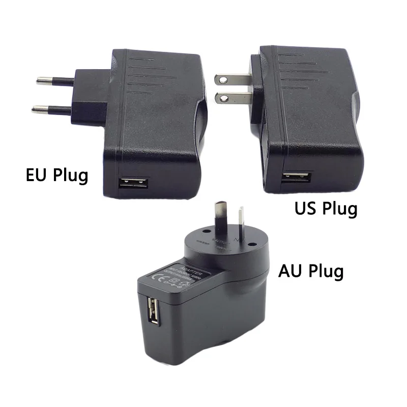 Ładowarka USB 5V 0.5A/1A/2A/3A 3000ma DC Port ładowania Micro USB Zasilacz Konwerter Zasilacz do taśm LED Telefon US/EU — zdjęcie produktu 2