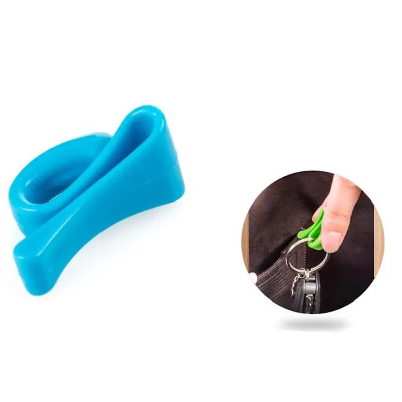 Gancho para llaves con bolsa antipérdida, 4 piezas, práctico, Clips para llaves, bolso incorporado, carpeta interna para fácil transporte, artículos