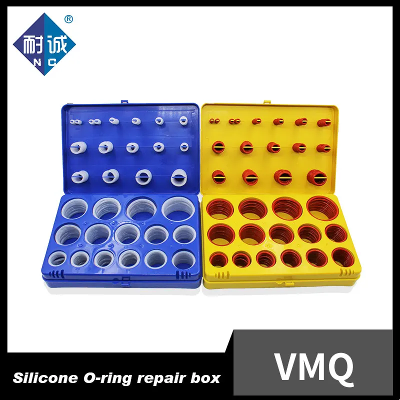 

390PCS Silicon O-ring Silicone/VMQ Rubber O-Ring Kit 30Sizes O-ring Seal Rubber Washer Gasket O-Ring Set Assortment Set Kit Box