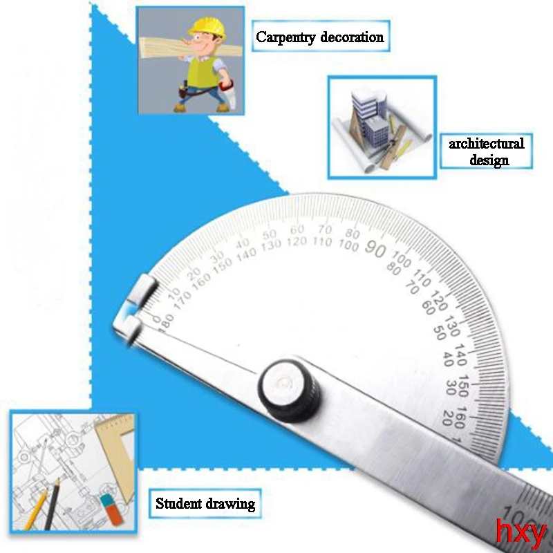 Gradenboog Voor Hand Gradenboog 180 Graden Staal Hoek Eenvoudige Gradenboog Dubbele Arm Gradenboog Herramientas De Mano