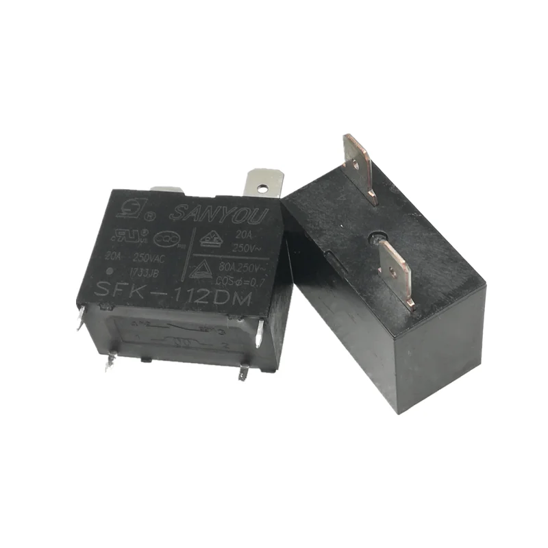 10Pcs/Lot 100% New and Original SANYOU Relay SFK-112DM 12V 20A 250VAC for Air conditioner DC Mini Power Relay