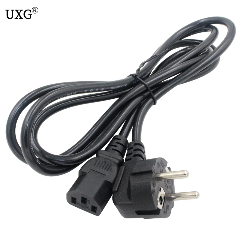 IEC320 C13 to European 2 pin Round Power line cables,Schuko CEE7/7 Power short Cable IEC320 C14 VDE Power cord 1.2m 1.8m 30cm