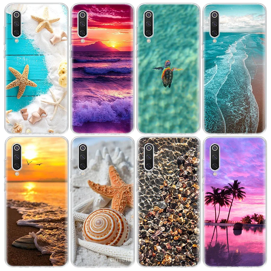 Summer Beach Phone Case For Xiaomi Mi 12 10 Lite 12X 12T 13 5G 11T 10T Pro 11i 11 Ultra 9 8 6X 5X Capa Coque Fundas TPU Capa She