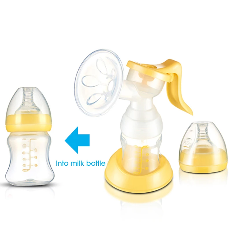 Big Suction  P.P. Material Manual Breast Pumps Breast Feeding BPA Free Manual Breast Pump with Baby Bottle