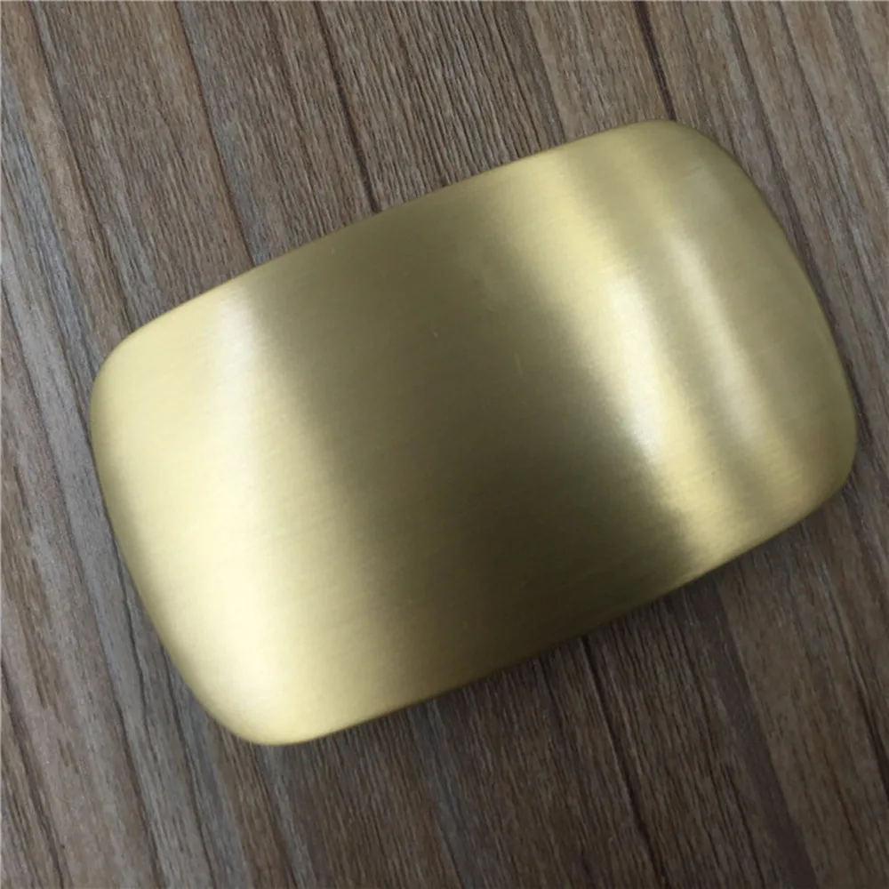 40mm Solid Brass Belt Buckles Brushed  Metal Cowboy Waistband Head for Men Jeans 40mm Belts Leather Craft Accessories