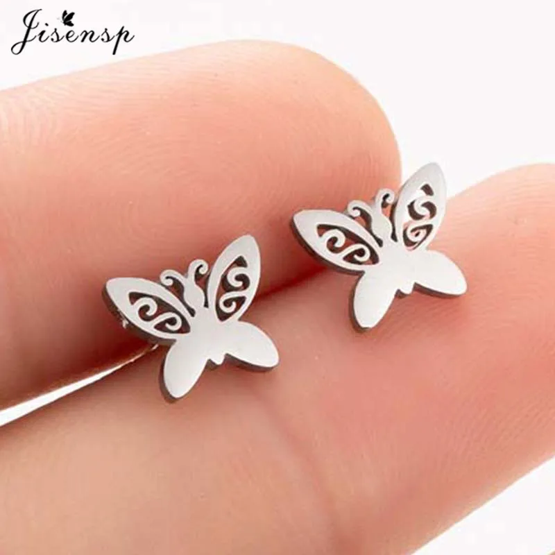 Women's Tiny Music Note Stainless Steel Stud Earrings
