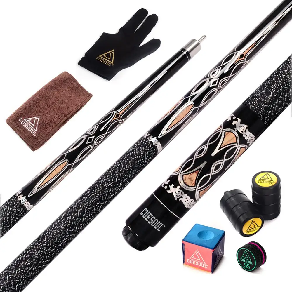 CUESOUL 21oz Pool Cue Stick with Accessories 13mm