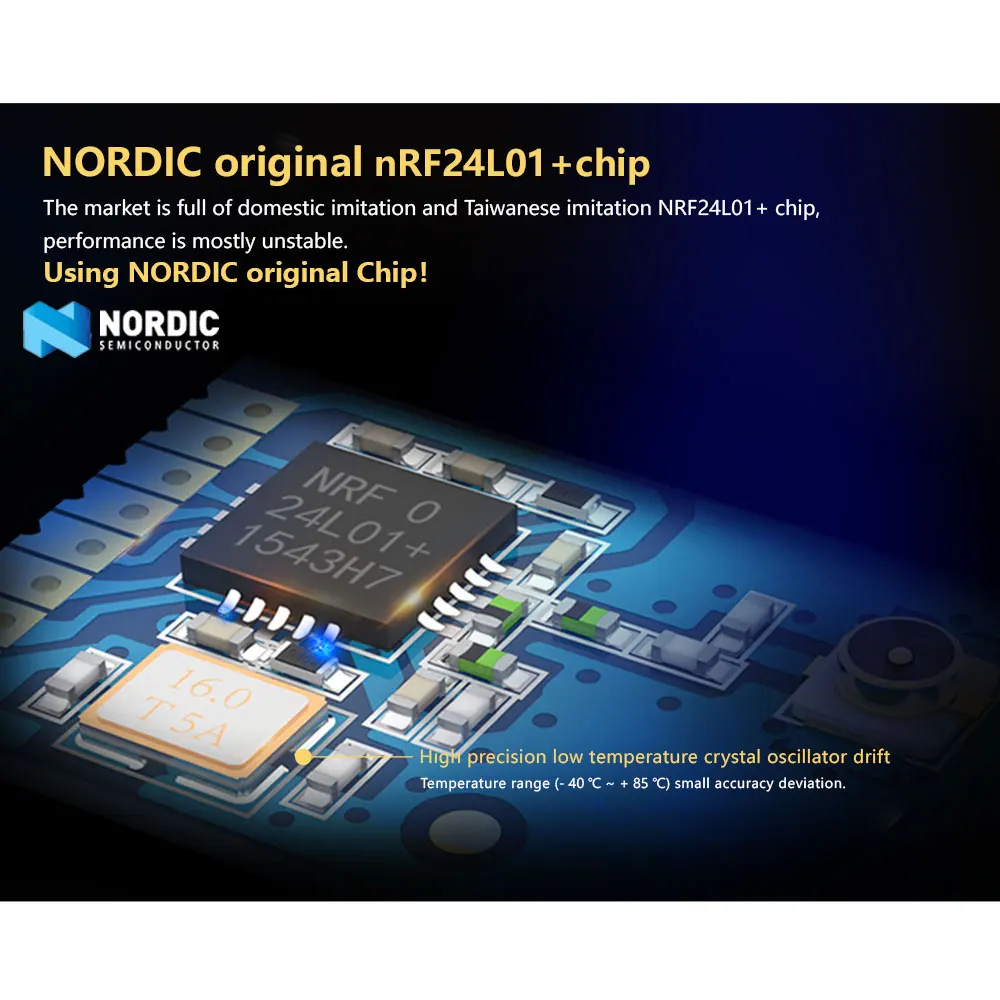 AS01-ML01IPX 0dBm 1mW 200m 2.4ghz Nrf24l01 Low Cost Radio Spi Rf Transceiver Module