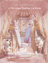 Little Angel's Feather Lipgloss Long-lasting Waterproof Velvet Matte Liquid Lipstick Lip Balm Moisturizing Makeup Cosmetics