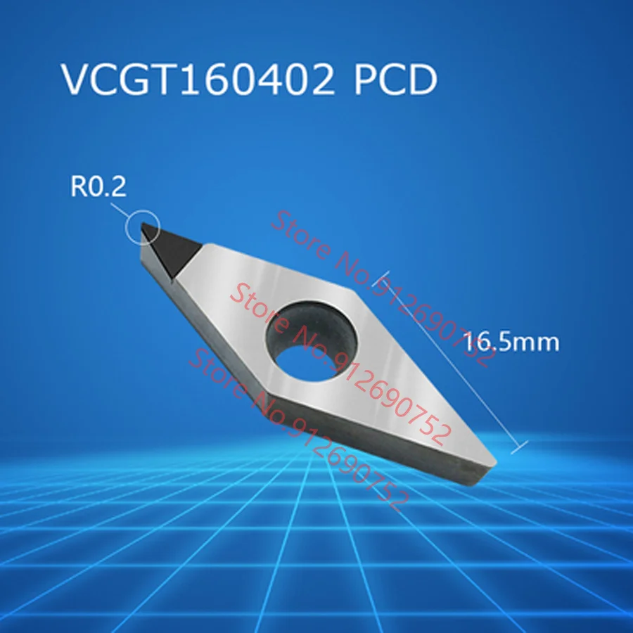 VCGT160401 VCGT160402 VCGT160404 VCGT160408 VCGT160412 2 PÇS/CAIXA Para LAU CBN PCD Pastilhas de Metal Duro