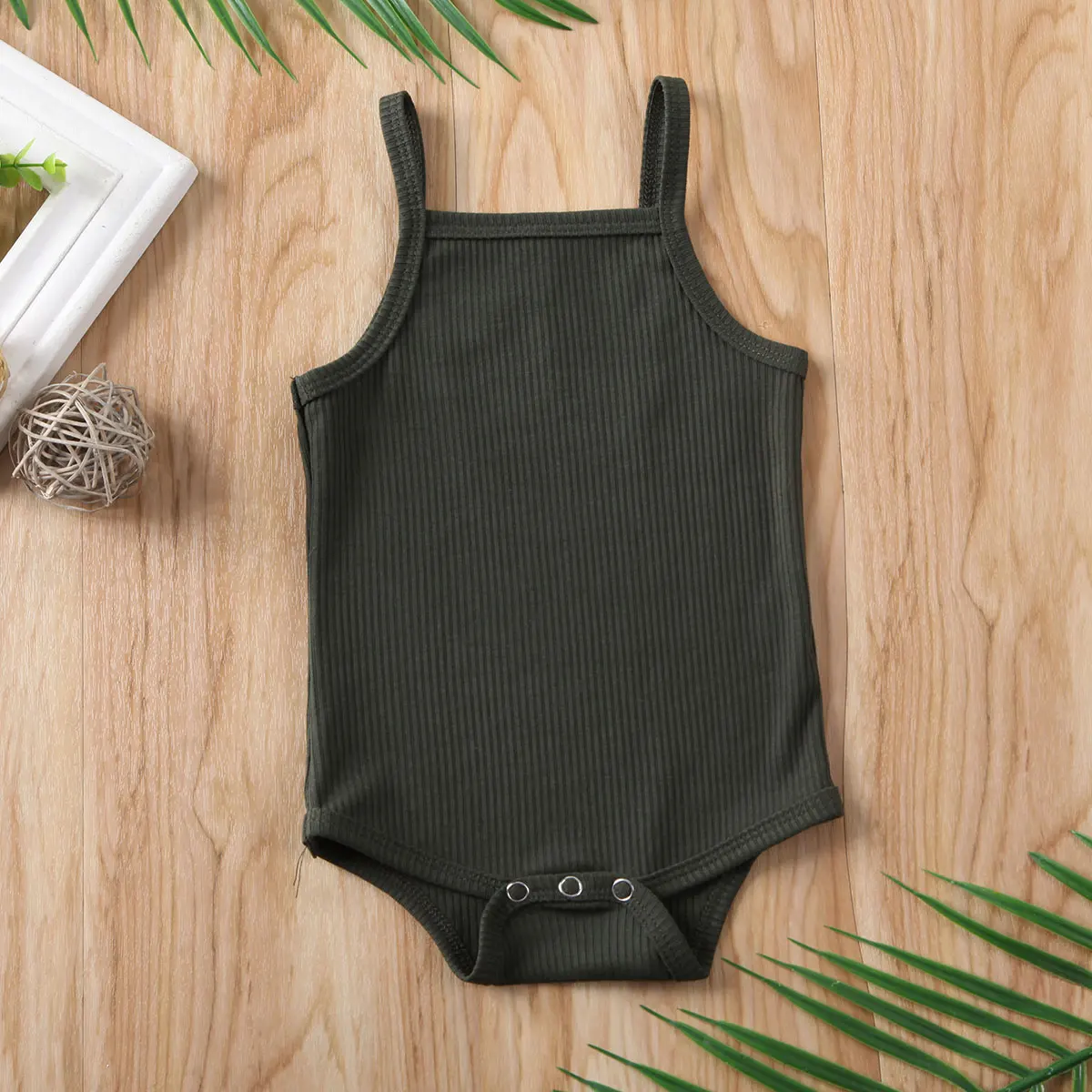 Summer Girls Sleeveless Cotton Romeprs Newborn Clothes Baby Jumpsuit Infant Boys Clothing