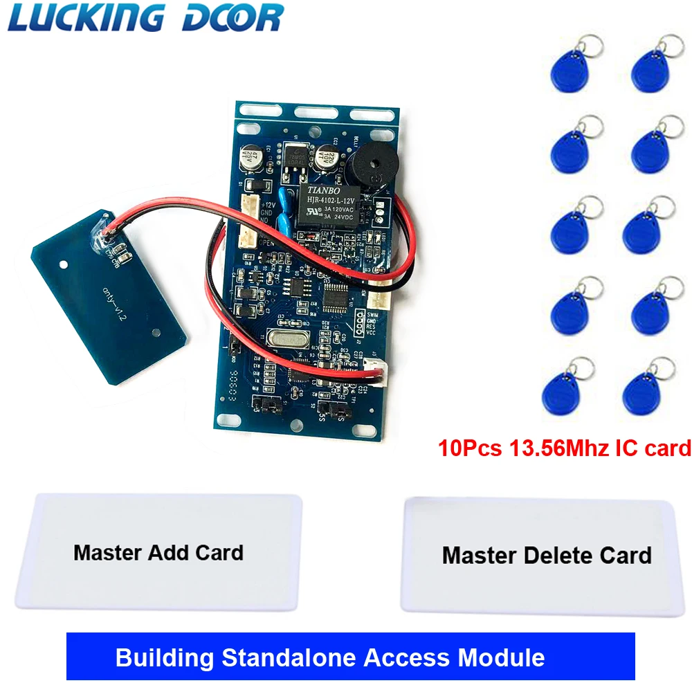 13.56Mhz IC MF Embedded Access Control module Proximity Access Control System Board Building intercom module 15000 user