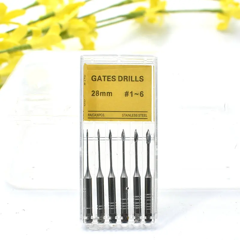 

6Pcs/pack Dental Endodontic Drill Gates Glidden Drill 28mm Engine Use Stainless Steel Endo Drills