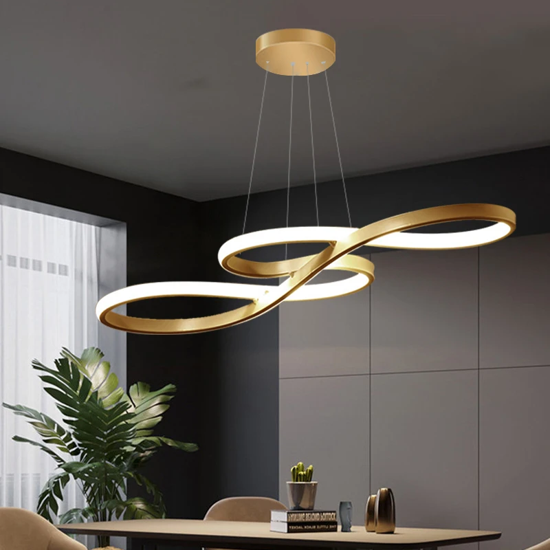 

Nordic Modern Led Chandelier Creative Loft Hanging Lighting for Kitchen Restaurant Living Dining Room Luminaire Pendant Lamp