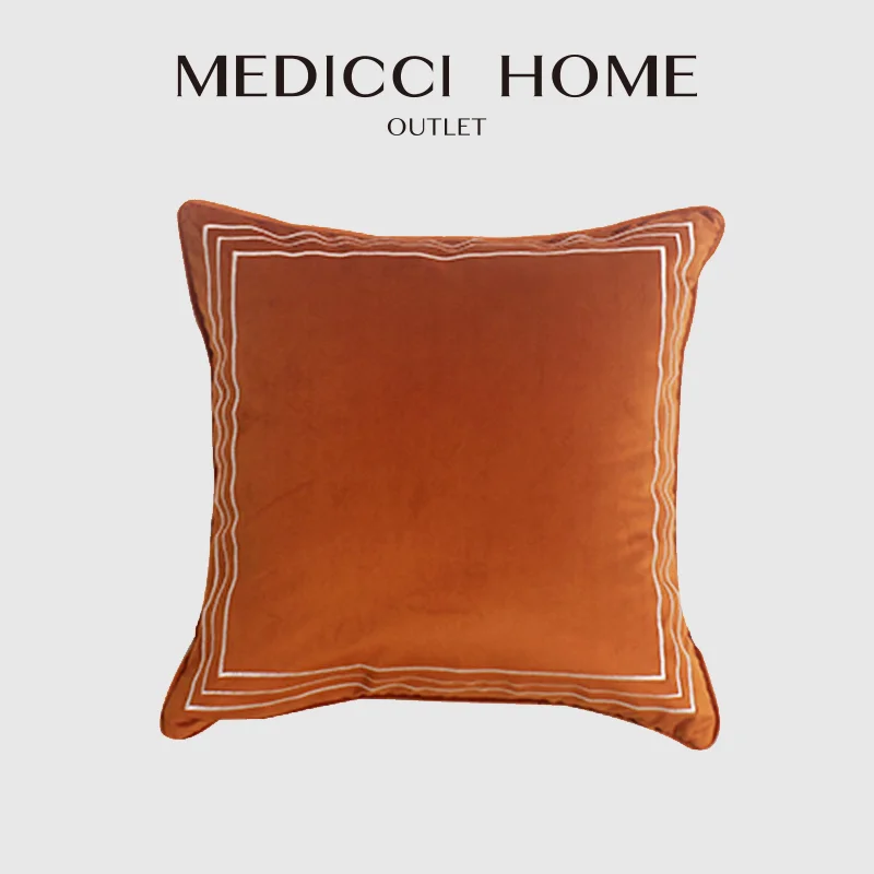 Medicci Home Cushion Cover Chic Decorative Luxury Throw Pillowcase Velvet Textured Accent Gold Yellow Lumbar Pillow Case 30X50cm