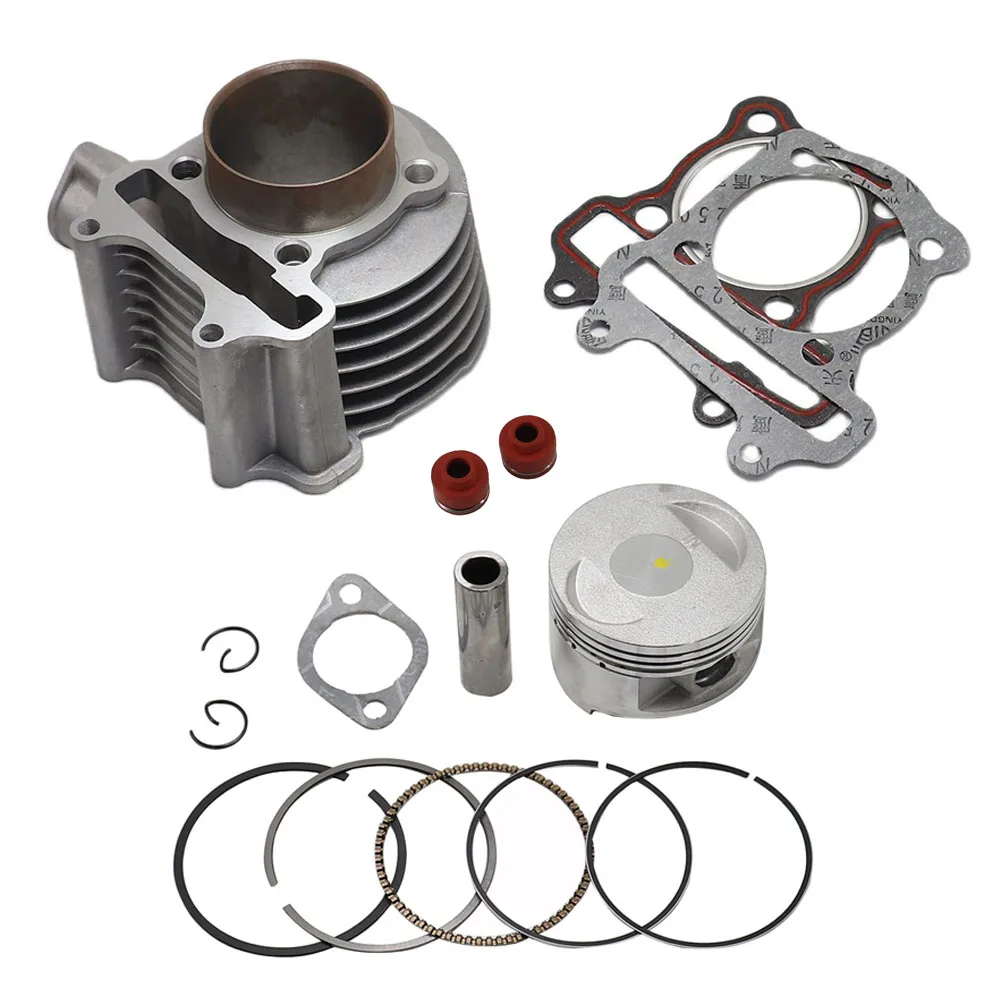 GY6 150cc Chinese Scooter Engine 57.4mm Cylinder kit with Piston Kit for 4T 157QMJ JONWAY ZNEN Roketa ATV Moped