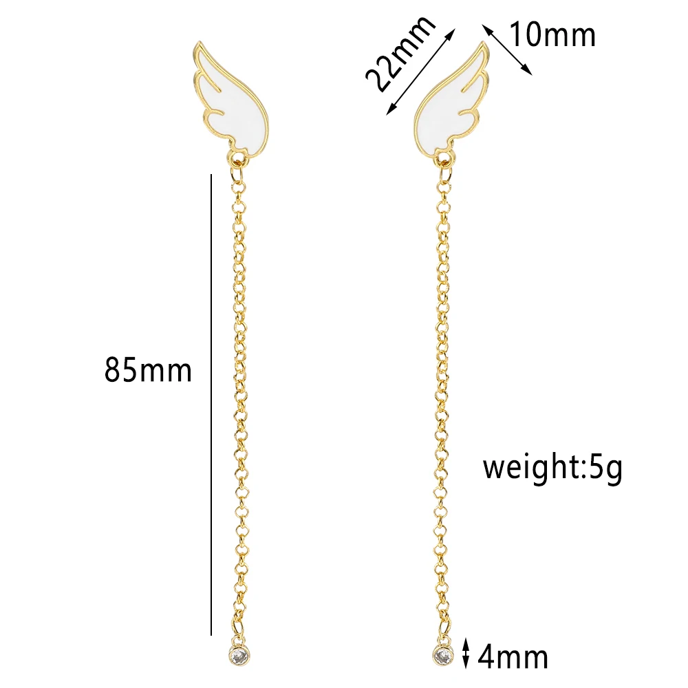 Fashion Sweet Butterfly Earrings Korean Style Women's Long Pendant Elegant Earrings For Friends Exquisite Jewelry Gifts