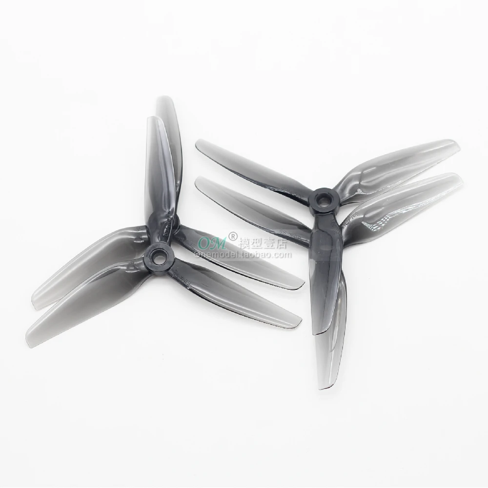 2/4/8 أزواج HQ Ethix S5 Prop 5X4X3 5040 5 بوصة 3-Blade المروحة CW & CCW لـ POPO RC FPV Racing Drone قطع غيار Geprc Mark5