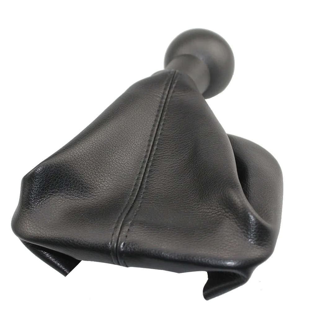 1 PCS ABS+PU Leather 5 Speed Gear Shift Stick Leather Knob Cover Dirt-proof Anti-dust Supplies Pour Peugeot 207 307 308 C