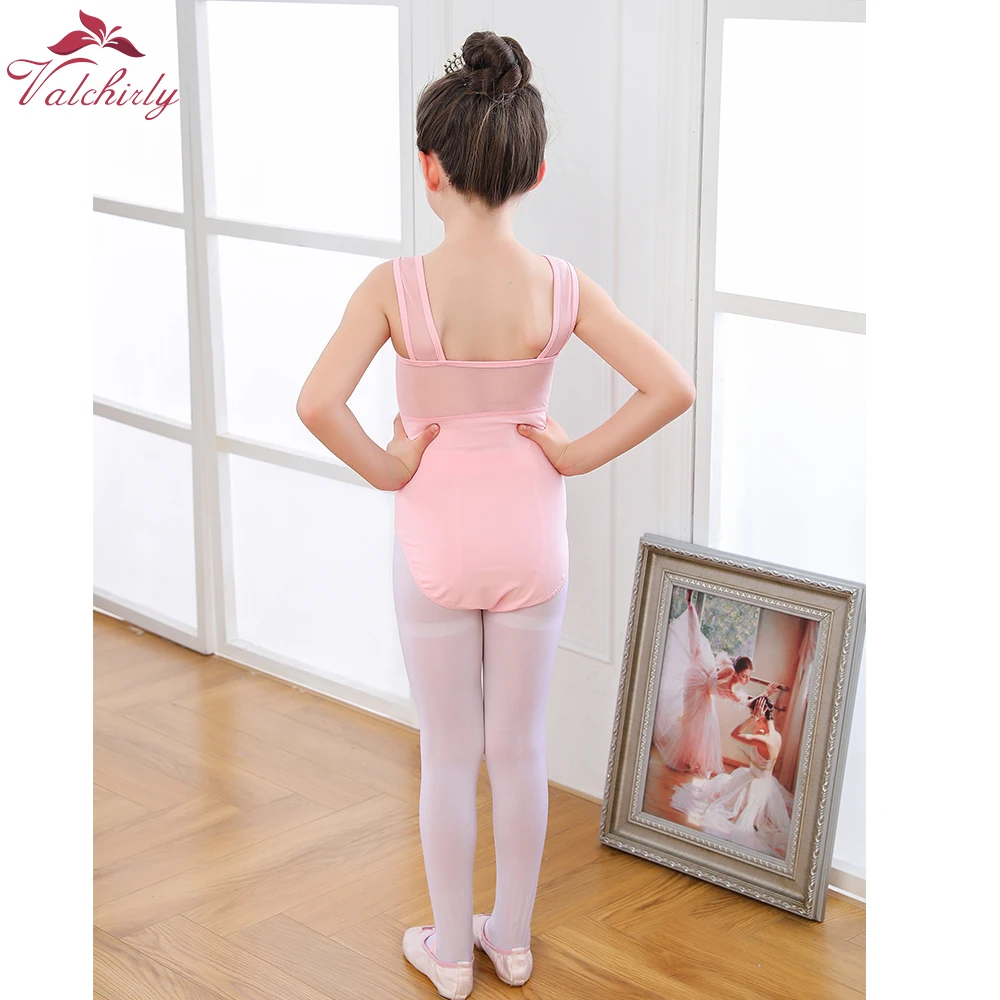 Traje de bailarina para meninas, Leotard Ballet Branco, Leotard infantil