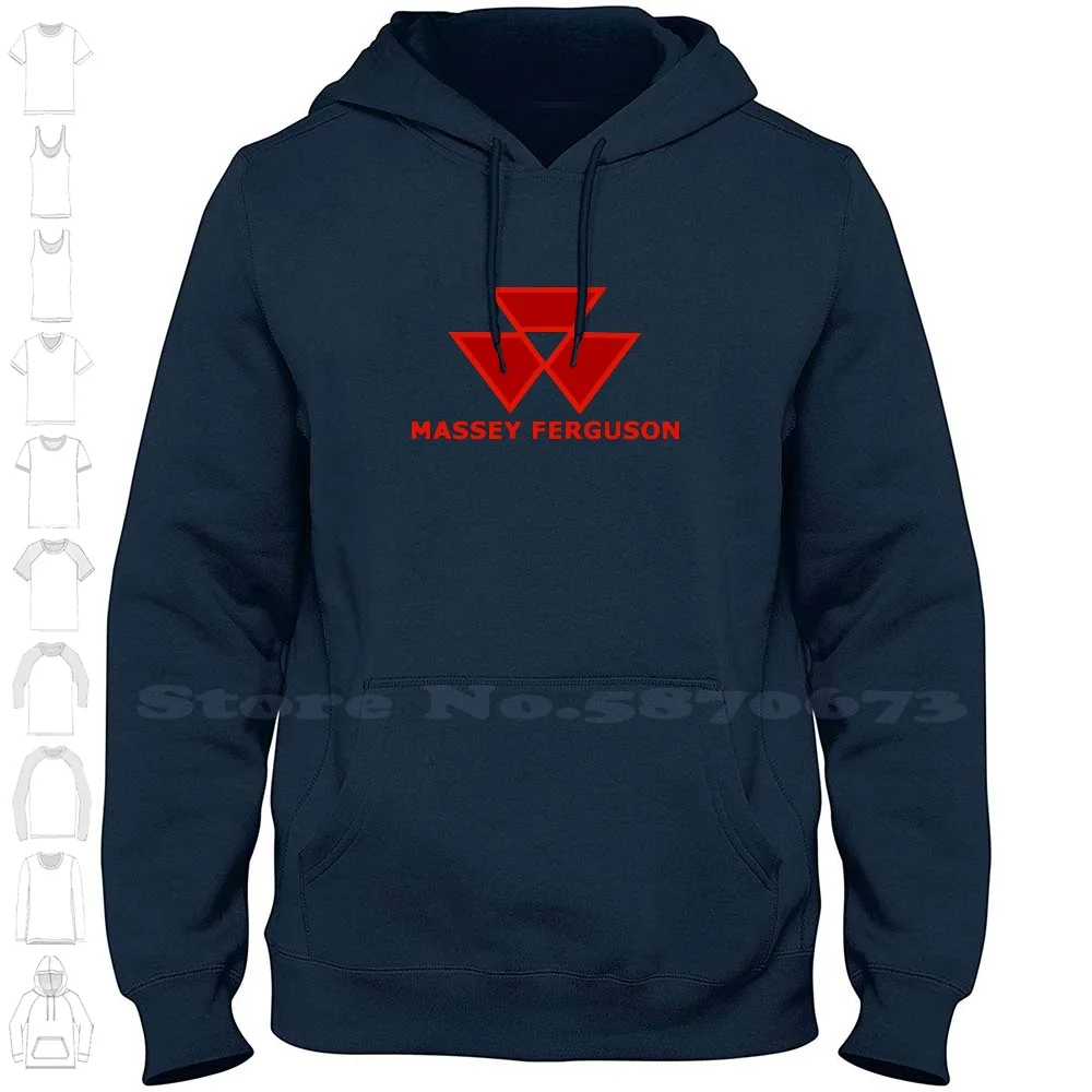 Massey Ferguson Tractors And Farm Equipment 100% Cotton Hoodie T-Shirt Massey Ferguson Tractors Equipment Farmer John Case