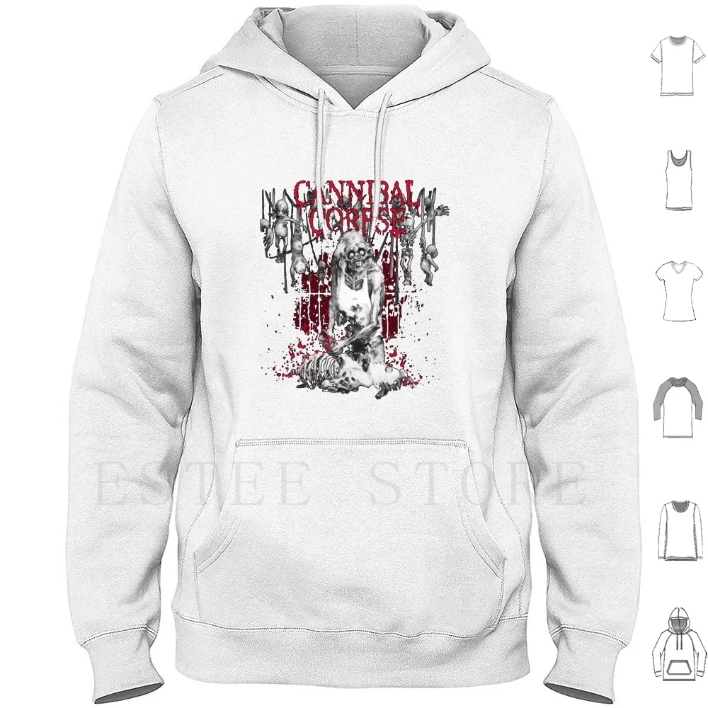 Cannibal Corpse Hoodies Long Sleeve Cannibal Corpse Obituary Suffocation Deicide Corpse Metal Death Metal Goregrind