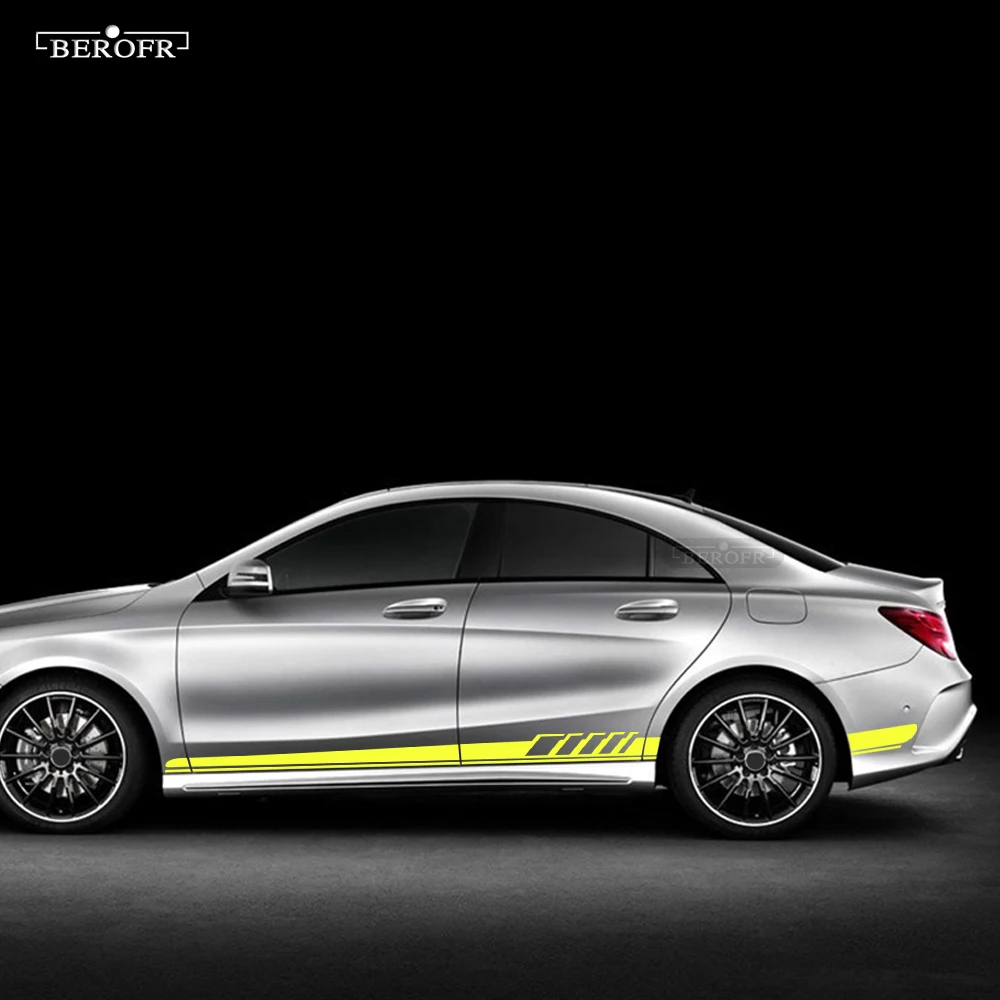 Car Sticker Side Door Skirt Stripe Edition 1 Decal For Mercedes Benz CLA Class CLA45 CLA35 AMG W117 C117 X117 C118 X118 250 300