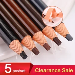 5pcs/Set Eyebrow Pencil Makeup Eyebrow Enhancers Cosmetic Art Waterproof Tint Stereo Types Coloured Beauty Tools Cheap
