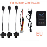 3 Cables+ Battery Charger Charging Cable Adapter For Hubsan Zino H117S / ZINO PRO Drone Spare Parts