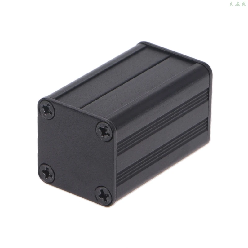 علبة ألومنيوم مبثوقة لمشروع إلكتروني ، اصنعها بنفسك ، سوداء ، 40x25x25mm