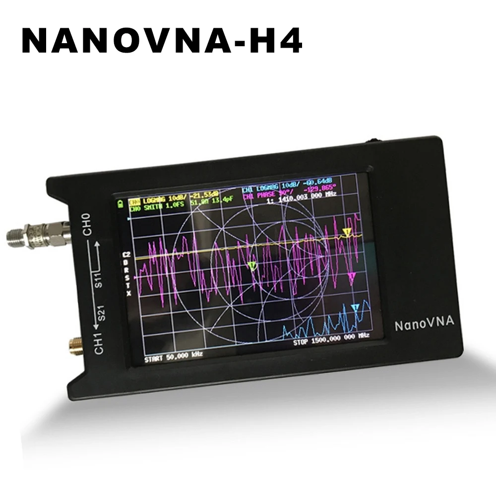 Vector Analyzer S-A-A-2/NanoVNA V2/NanoVNA/NanoVNA-H4 Network Analyzer Shortwave Antenna Analyzer 4 Inch LCD Signal Amplifier