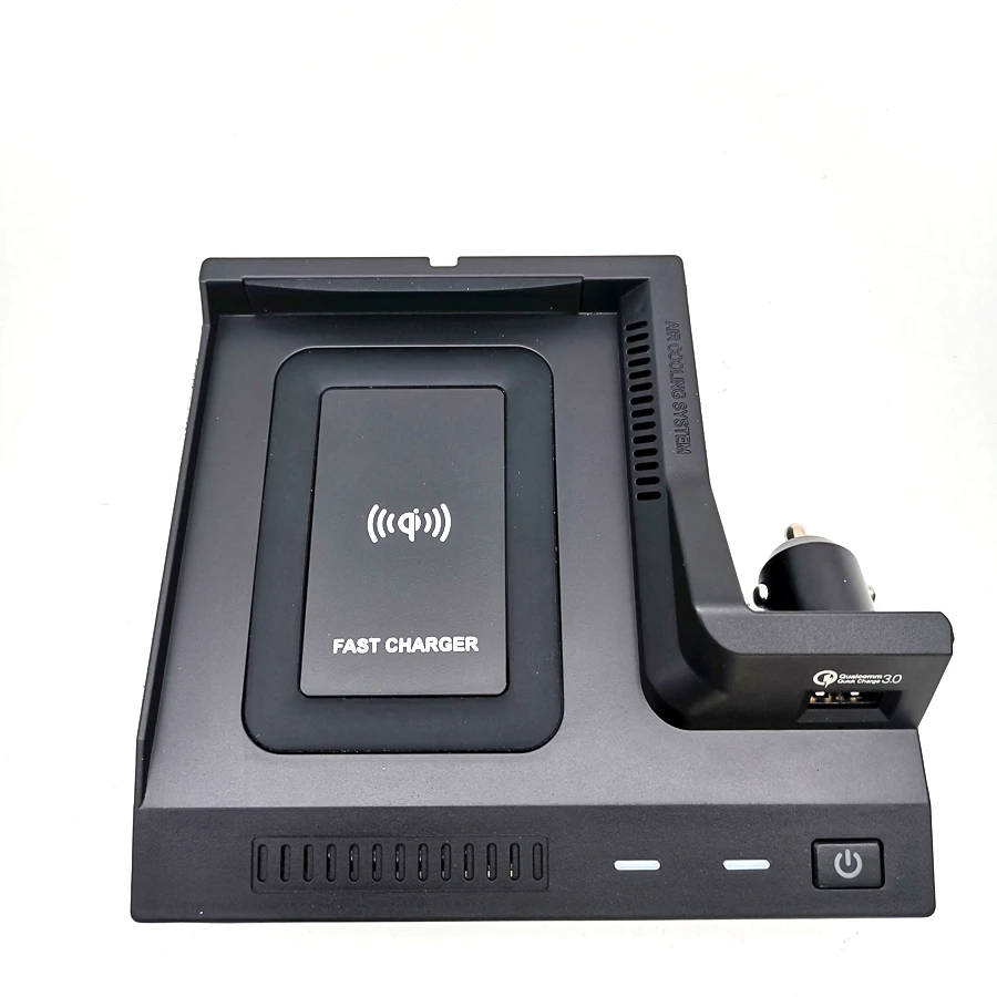 10W Car Console Wireless Phone Charger Pad For Mercedes Benz C GLC Class C64 AMG Drive left