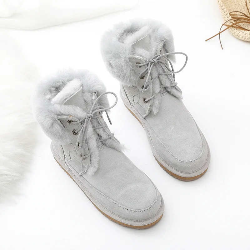 

New Winter Woman Snow Boots Shoes Women 2023 Real Sheepskin Women's Genuine Sheepskin Women Boots Women Shoes Flats Shoes