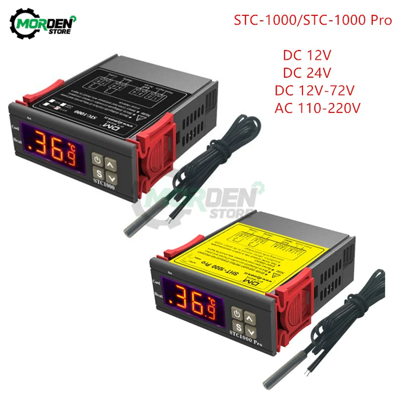 STC-1000 DC12V 24V AC110-220V termostato digitale termoregolatore termoregolatore riscaldamento domestico raffreddamento STC 1000