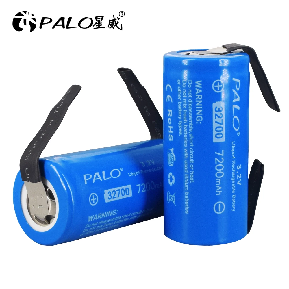 PALO Neue 32700 LiFePO4-Batterie 7200mAh 3,2V 32700 35A Dauerentladung Maximal 55A Hochleistungs-LiFePO4-Batterie + Nickelbleche – Detail 5