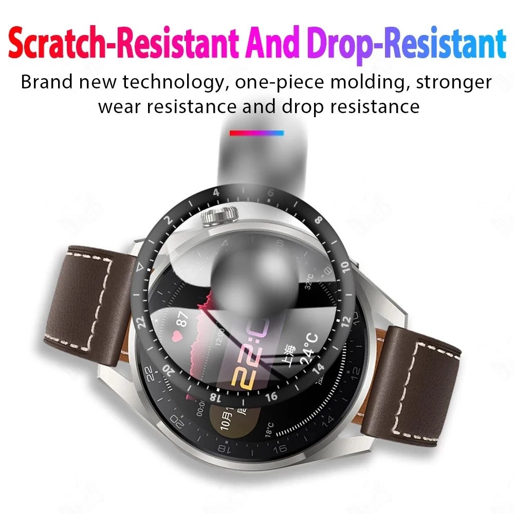 3D Screen Protector For Huawei Watch 3 Pro 3pro Full CoverSoft Fibre Glass Protective Film for Huawei Watch3 pro Screen Case