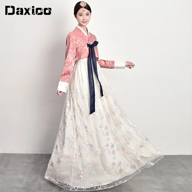 Palace Korean Traditional Costume for Women Elegant Hanbok Palace Korea Wedding Oriantal Stage Dance Costume