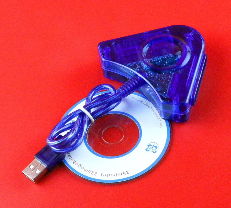 1 قطعة Joypad لعبة USB المزدوج لاعب تحويل محول كابل ل PS2 المزدوج بلاي ستيشن 2 قطعة USB لعبة تحكم CD سائق