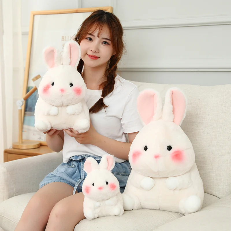 18-40cm Ball Shape Animals Stuffed Cartoon Bunny Pink Pig Monkey Elephant Penguin Hug Cuddly Plushies Toys Ferry Plush Soft Doll
