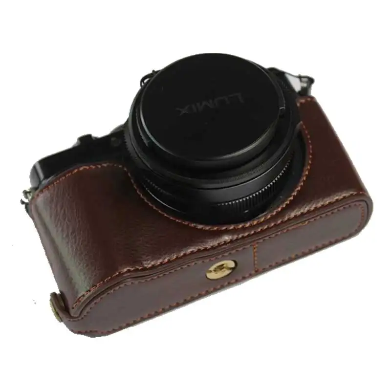 Genuine Leather Case For Panasonic LUMIX DC-LX100M2 LX100 M2 LX100II LX100 II LX100 MarkII Half Body Shell Cover