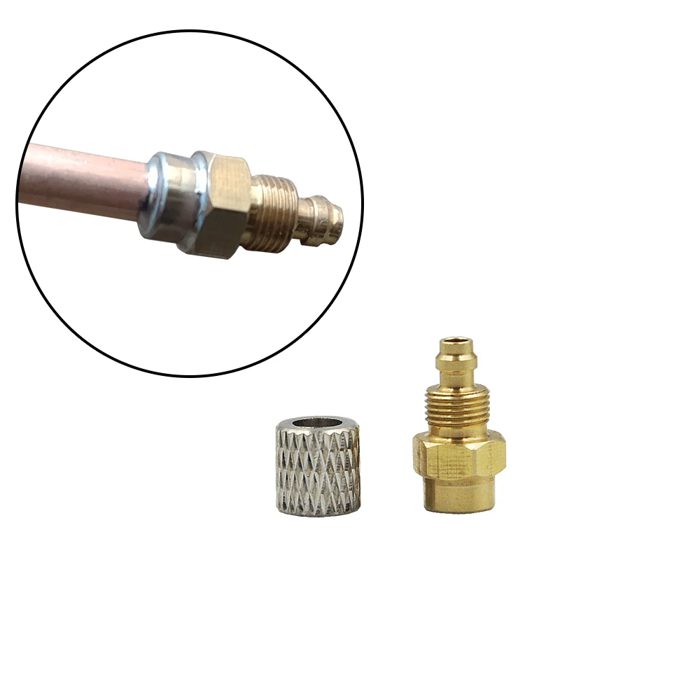 Nozzle Solder Connector for 4mm OD Copper Pipe for Hydraulic Oil Cylinder RC 1/12 Trailer Car Parts