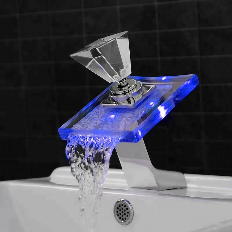 

LED Glass Waterfall Tap 8006-007B