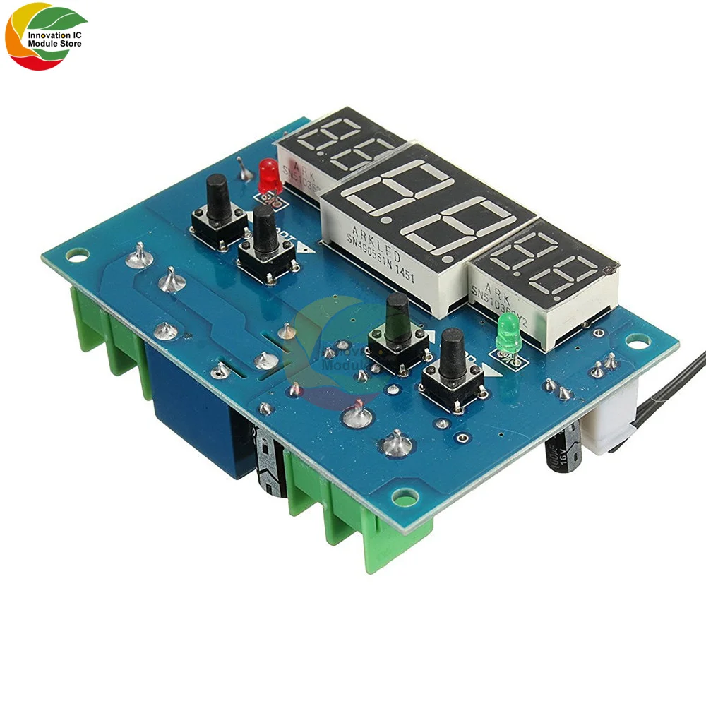 XH-W1401 Intelligente Digitale Display Thermostaat 12V Thermostaat Led Drie-Screen Display Temperatuurregeling Module Relais Uitgang