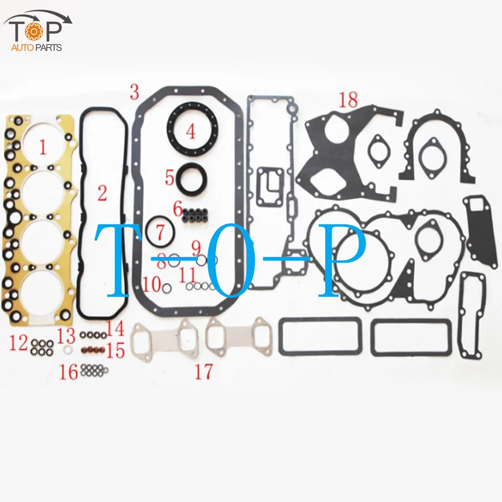 

4BC2 Without big rubber oil pan Full Overhaul Engine Repair Kit Gasket Set For Isuzu 5-11141083-0 5-87810910-0 Cylinder Head