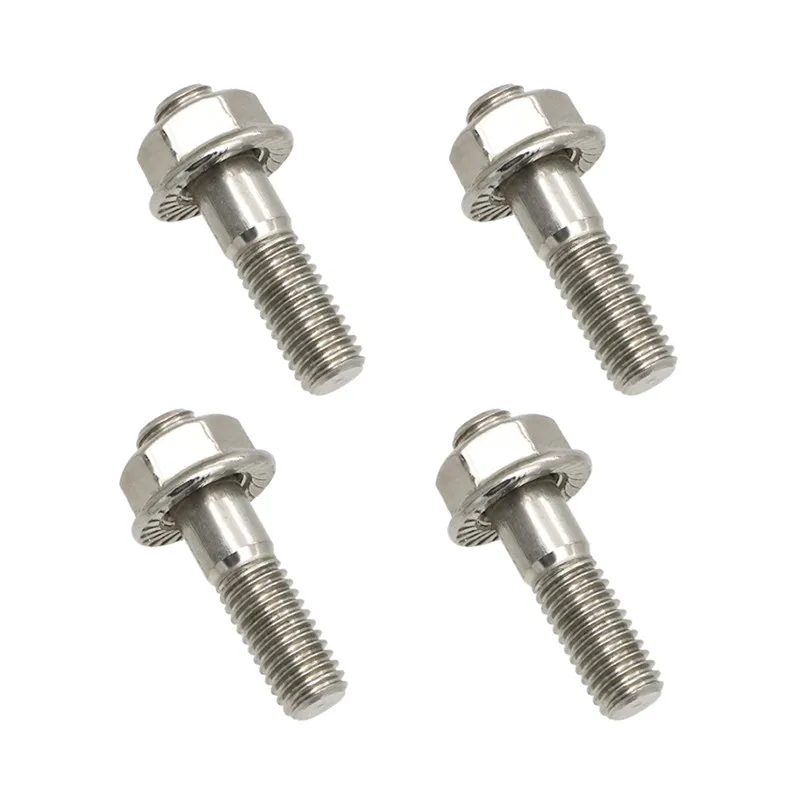 16x 8x M8 Stainless Steel Exhaust Studs and Flange Nuts for Suzuki GT 550 750 Honda Motorcycle Exhaust Bolts Exhaust Screw