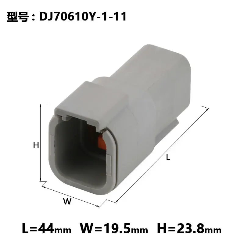 10sets dtm04-6p-dtm06-6s Dechi automobile connector and automobile waterproof connector plug