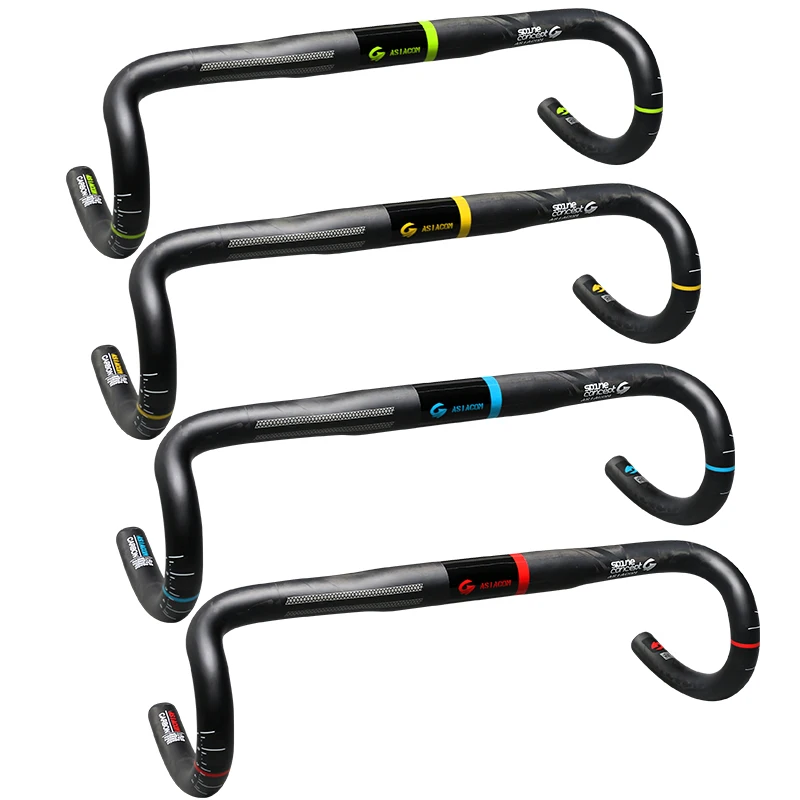 

Newest ASIACOM SLX3 Road bike matt+gloss UD full carbon fibre handlebar carbon bicycle bent bar square 31.8*400-440mm