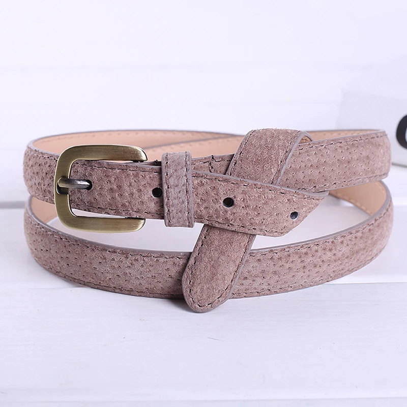 ELIsfashion – ceinture en cuir véritable de porc, pour robe et jean, luxe, classique, dorée, boucle en D, 9 Colo