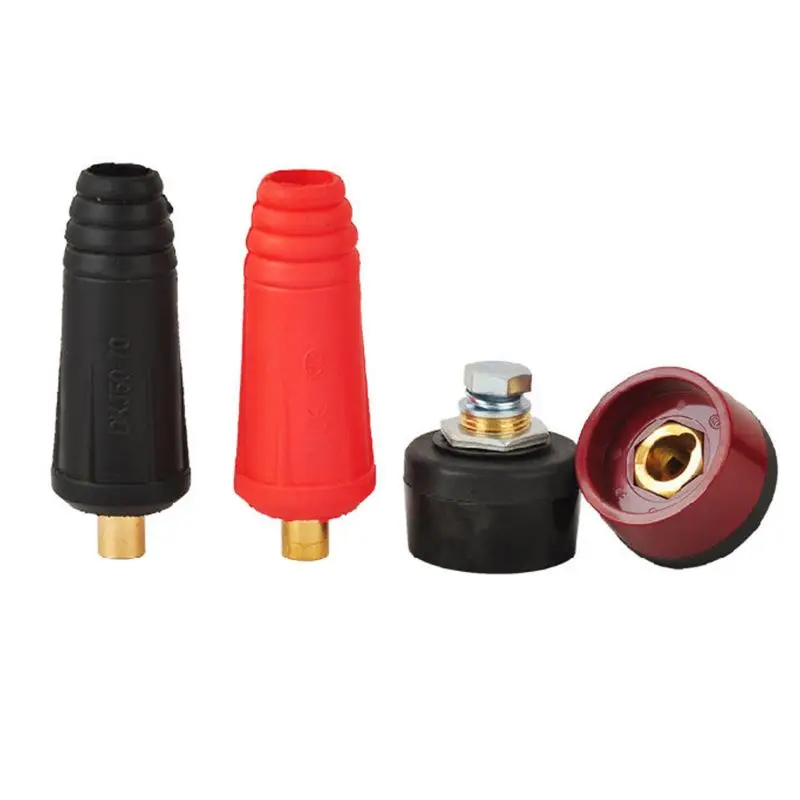 Europe Welder Quick Fitting Male Cable Connector Socket DKJ 10-25 50-70 Plug Adaptor Female Insert Welding Machine Accessories